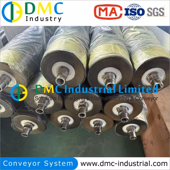 Bandproduktion Materiallieferung Polyurethanrolle SBR NBR FKM EPDM Gummirollen für Förderer