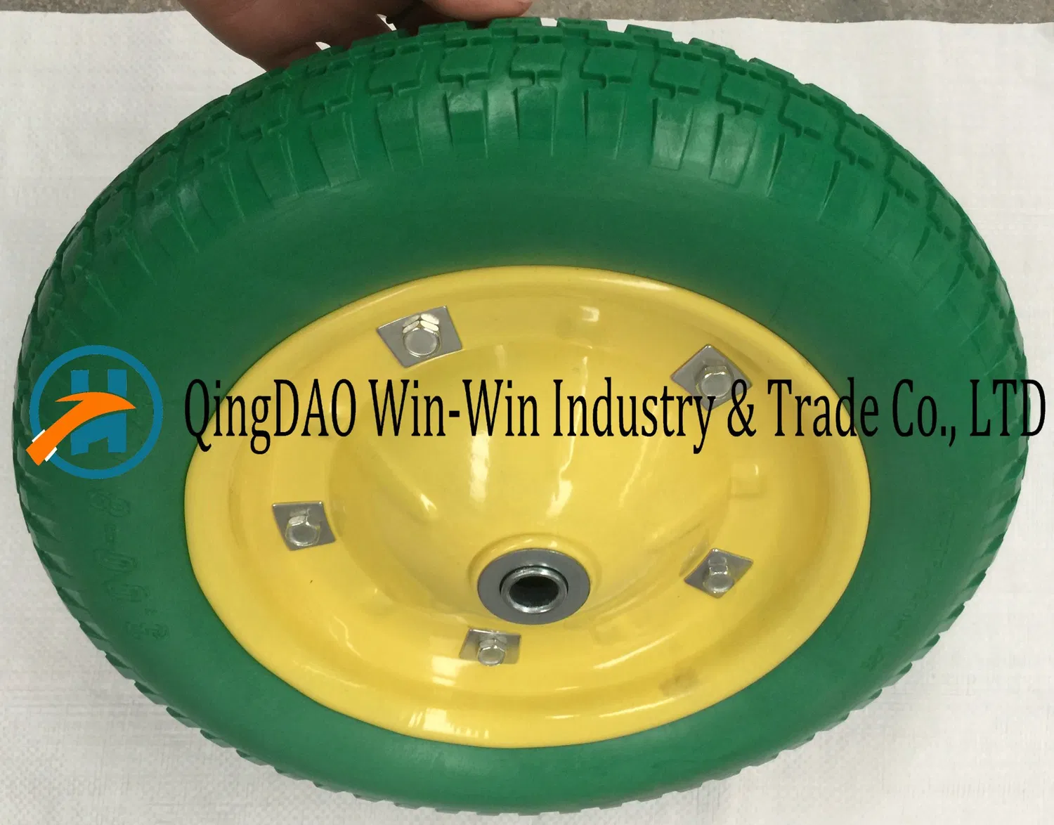 Flache, freie PU-Schubkarrenräder mit Speichenfarbe (3,00).