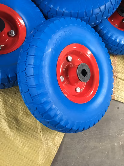 Tgum Caster Schubkarre, robuste Trolley-Räder aus massivem PU-Schaum